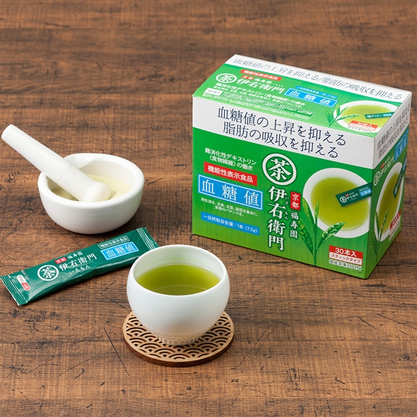 伊右衛門 機能性表示食品 インスタント緑茶スティックタイプ 血糖値 30本入
